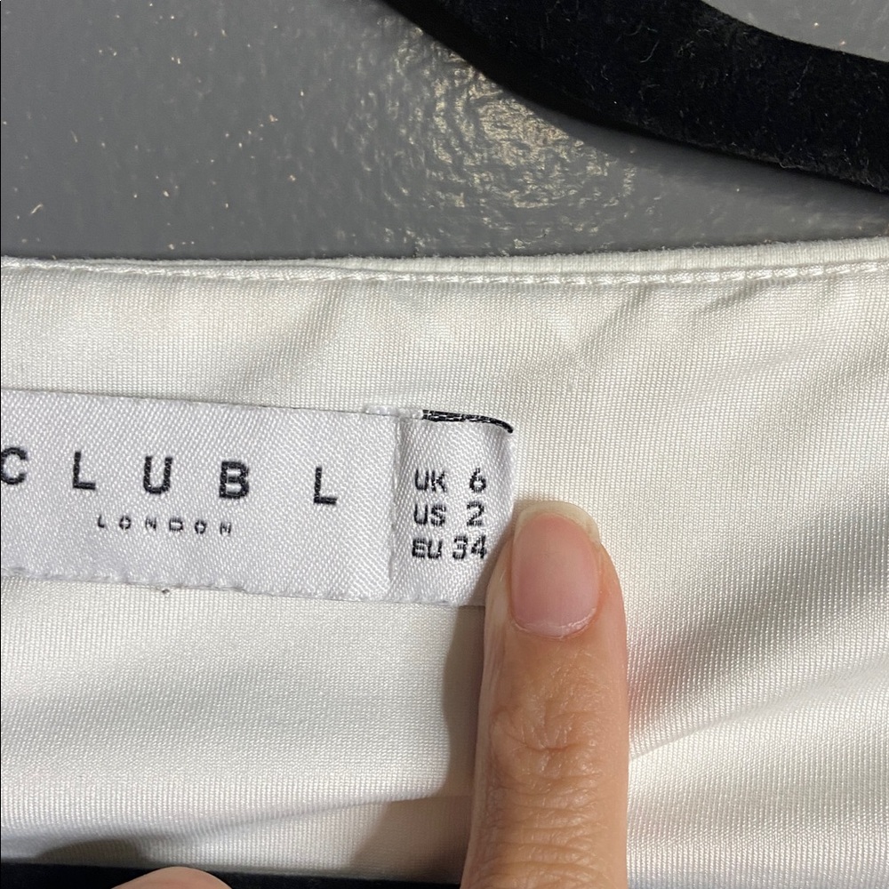 CLUBL London White Corset Top size 2 - Picture 3 of 6